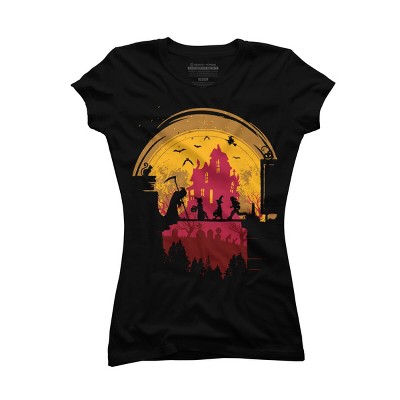 Junior's Design By Humans Trck or Treat By designpro44 T-Shirt