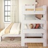 Max & Lily Solid Wood Modern Farmhouse Bunk Bed, L-Shaped Twin over Queen Bed Frame For Kids - 4 of 4