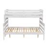 CAVINAS Twin XL over Queen Bunk Bed Convertible Wood Bed Frame with Guardrail and Ladder for Bedroom - 4 of 4