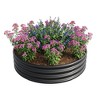 Okak Round Metal Raised Garden Bed Durable Outdoor Planter Box for Vegetables, Flowers, Herbs, 47"/32"W, 2 Colors - 4 of 4