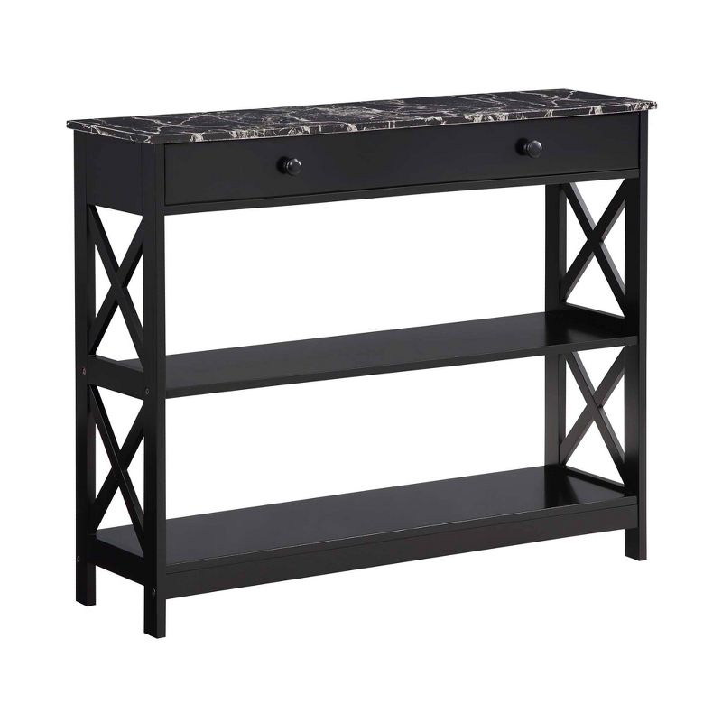 Breighton Home Xavier Console Table with Open Shelves and Drawer, 1 of 10