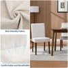 Coucheta 4/6-Piece Linen Dining Chair Set, Tufted High Back Kitchen Chairs with Adjustable Foot Caps - 3 of 4