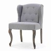 CAVINAS Linen Accent Chair with Button Tufted Backrest,Modern Upholstered Living Room Chairs,Reading Chairs for Living Room - 4 of 4