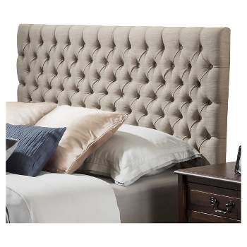 Jezebel Button Tufted Headboard King/California King Sand - Christopher Knight Home