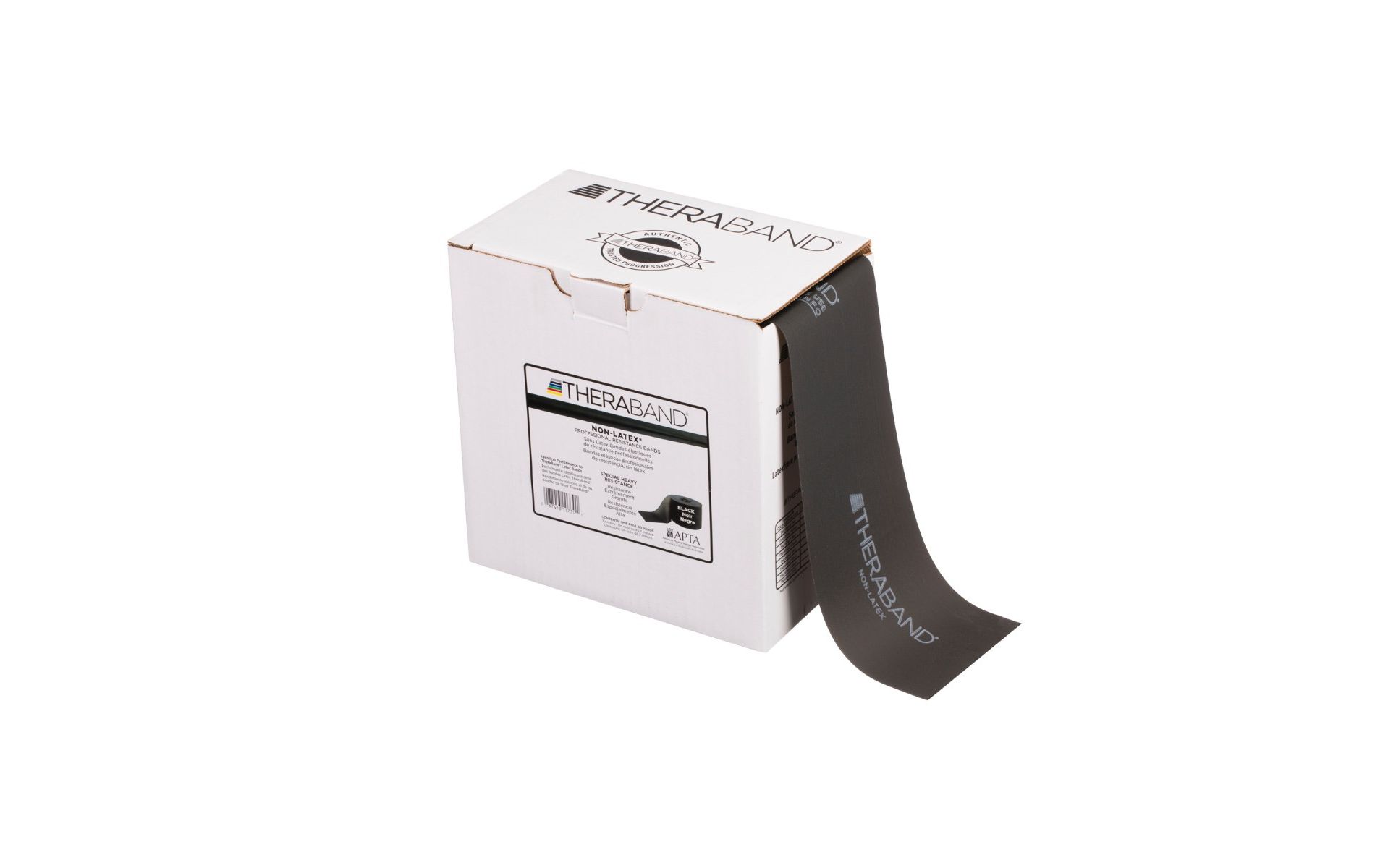 THERABAND Resistance Band, 50 YD Roll, Black, Special Heavy Thickness, 7.3 LBS Resistance, Level 6, Non-Latex