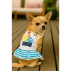 Parisian Pet 'Boat Dress' for Dogs and Cats, Designer Dog Dress, Tropical Apparel, Yellow Blue Red White - 3 of 4