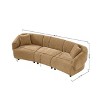 Christopher Knight Home Celestine 98.5" Contemporary 3 Seater Boucle Upholstered Sectional Sofa Mocha - 3 of 4