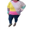 Women's Distressed Detail Pullover Sweater - DAVI & DANI - 3 of 4