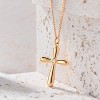 Cross Necklace 14K Plated Dainty Chain, Minimalist Faith Pendant Religious Prayer Jewelry Gift - 4 of 4