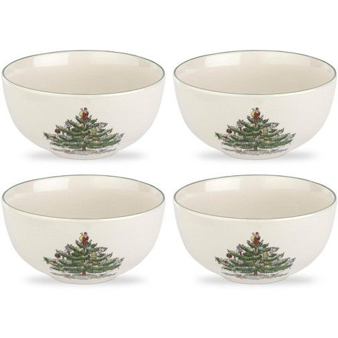 Spode Christmas Tree 5.5 Inch Fruit Salad Bowls Set Of 4 Target