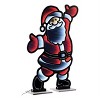 Santa Ekkolight 47"H Acrylic LED Christmas Decor Holiday Display by Melrose - 2 of 2
