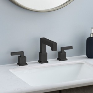 PAGED Widespread Bathroom Faucet Waterfall Bathroom Sink Faucet with Pop Up Drain and Lead-Free Supply Hose, Faucet for Bathroom - 1 of 4