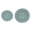 Radiant Bathroom Rugs Set, Washable Rug, Extra Soft and Absorbent bath Rug, Kitchen Mat, Bath Mat Set, Bath Floor Mat Non-Slip, 2 Pcs Set(22+30), Blue - 2 of 4