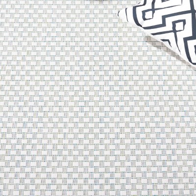 Ivory and Green Reversible Synthetic Indoor/Outdoor Area Rug