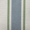 18"x18" Grain Sack Square Throw Pillow Blue - e by design: Indoor Stripe Design, Down Alternative - 2 of 3