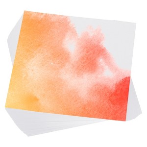 Unique Bargains Pure Cotton Water Coloring Paint Papers 100 Pcs White - 1 of 4