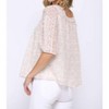 Women's Dotted Chiffon Blouse - Fate - 3 of 4