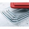 Apex Vanguards 8-Piece Red Deep Glass Rectangular Containers - 3 of 3