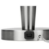 Monarch Specialties Lighting Set Of 2 24inchH Table Lamp Usb Port Included Nickel Metal Grey Shade Contemporary - 4 of 4