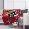 NFL San Francisco 49ers Helmet Stripes Flannel Fleece Blanket - 2 of 3