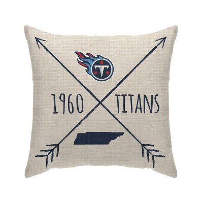 NFL Tennessee Titans Cross Arrow Decorative Throw Pillow