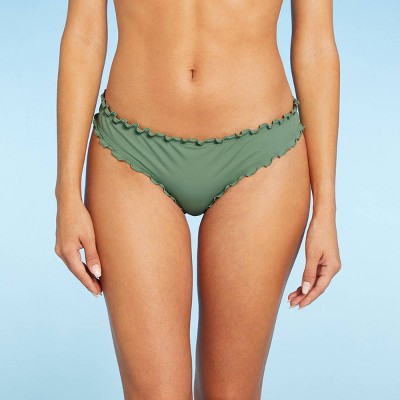 Women's Ruffle Cheeky Bikini Bottom - Shade & Shore™