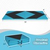 Costway Gymnastics Gym Mat 4-Panel Folding Lightweight Gymnastics Tumbling Mat with Hook Navy/Blue/Purple/Pink - 3 of 4
