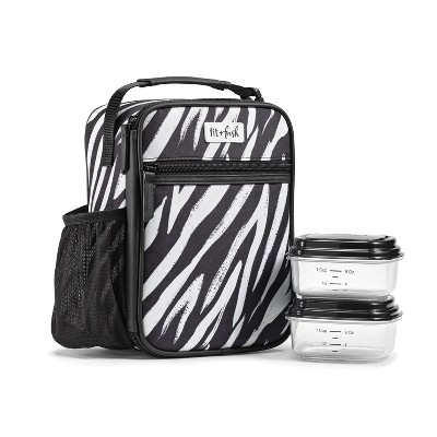 Fit & Fresh Thayer Lunch Tote - Zebra Print