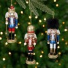 Northlight Set of 3 Glittery Nutcracker King, Soldier and Drummer Ornaments 5.25" - 2 of 4