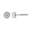 Haus of Brilliance Silver 1/5 Cttw Lab-Grown Diamond Modern Bezel-Set Stud Earring - 3 of 4