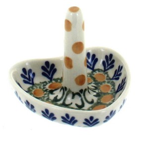 Blue Rose Polish Pottery 904 Ceramika Artystyczna Ring Holder - 1 of 1