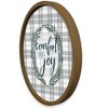 Creative Products Comfort and Joy 20 x 20 Round Brown Framed Print - 2 of 4