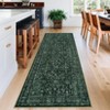Area Rugs for Living Room Bedroom,Vintage Floral Boho Non Slip Low Pile Carpet Indoor Dining Room Kids Room - 4 of 4