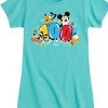 Girls' - Disney - 100 Days of Fun Mickey Mouse Donald Duck Goofy Pluto Fitted Short Sleeve Graphic T-Shirt - 2 of 4
