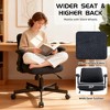 Criss-Cross Chair on Wheels ¨C Flip Arms, Thick Cushion Wide Seat, Swivel Desk for Home/Apartment - 4 of 4