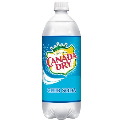 Canada Dry Club Soda - 1 L Glass Bottle