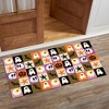Personalization Mall Checkered Halloween Doormat - 2 of 2