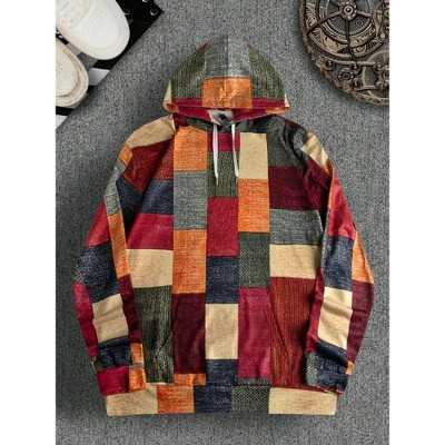 TIME HOLLOW Hoodie With Drawstring - Comfortable Long Sleeve Sweatshirt