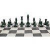 WE Games Color Bright Plastic Staunton Tournament Chess Pieces with 3.75 in. King - Half Chess Set of Chess Pieces Only, Army Green - 4 of 4