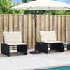 vidaXL Parasol Base Black Polyethylene and Concrete 26.5 lbs Durable - 3 of 4