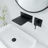 BWE Single Handle Wall Mount Spout Waterfall Bathroom Faucet in Matte Black - 2 of 4