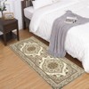 Washable Boho Floral Medallion Area Rug, Non-Slip Soft Low-Pile Printed Carpet for Indoor Home Decor in Bedroom, Living Room, Office - 2 of 4