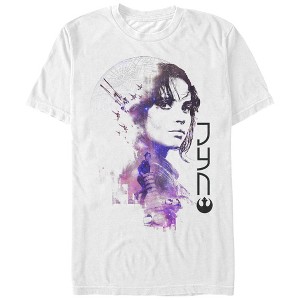 Men's Star Wars Rogue One Jyn Fade Death Star T-Shirt - 1 of 4