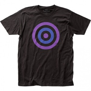 Mens Marvel Studios Hawkeye Series Bullseye Symbol Black T-Shirt - 1 of 2