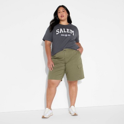 Women's Salem Boyfriend Short Sleeve Graphic T-Shirt - Gray