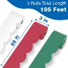 Carson Dellosa Education 65' Merry & Bright Holiday 3 Pack Rolled Bulletin Board Border Set (3 rolled borders) - 2 of 4