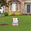 Big Dot of Happiness Girl 13th Birthday - Outdoor Lawn Sign - Official Teenager Birthday Party Yard Sign - 1 Piece - 3 of 4