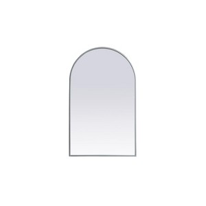 Elegant Lighting Metal Frame Arch Mirror 22x36 Inch in Silver - 1 of 4