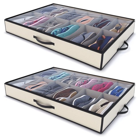 12 Pair Stackable Shoe Storage Box