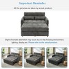 NicBex 52.8" Pull Out Sofa Bed,Modern Adjsutable Backrest Loveseat Sofa with 3 USB Ports & 2 Lumbar Pillowsm,Small Couch for Living Room - 4 of 4